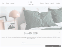 Tablet Screenshot of inbedstore.com